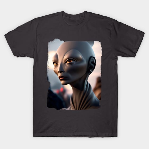 Ufo sighting from a military fighter plane T-Shirt by igzine